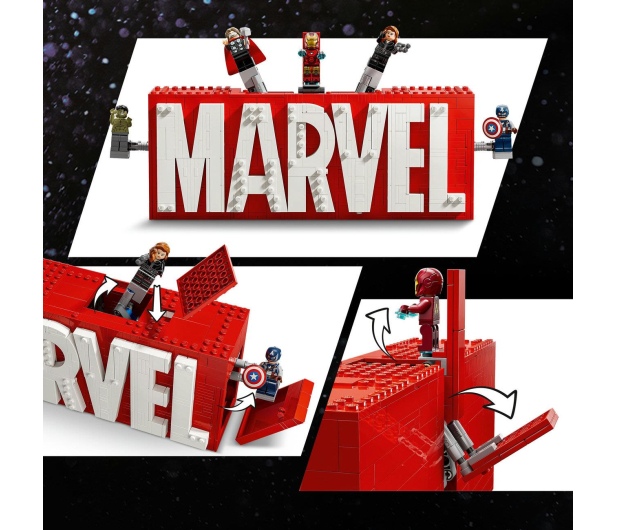 LEGO Marvel 76313 Logo MARVEL z minifigurkami - 1284142 - zdjęcie 4